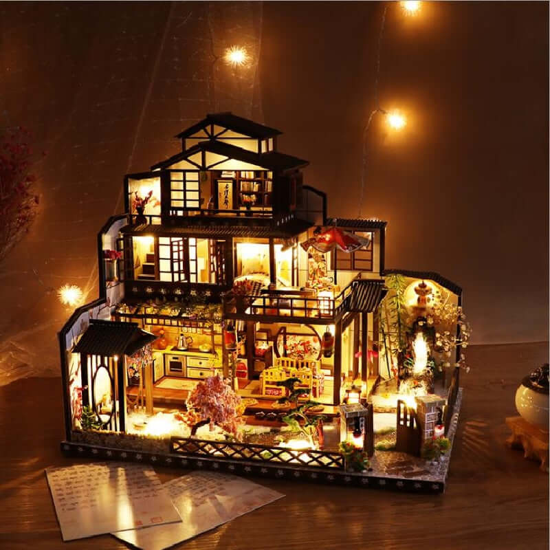 Ancient Capital Mochizuki DIY Dollhouse KitBook Nook Kit Australia