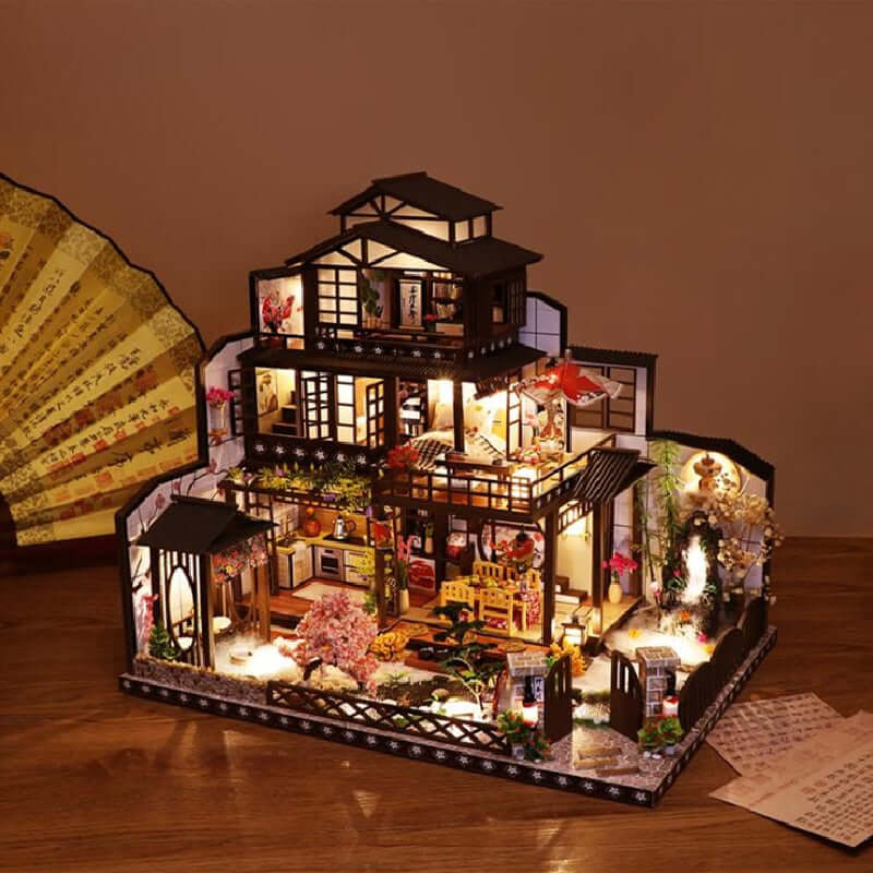 Ancient Capital Mochizuki DIY Dollhouse KitBook Nook Kit Australia