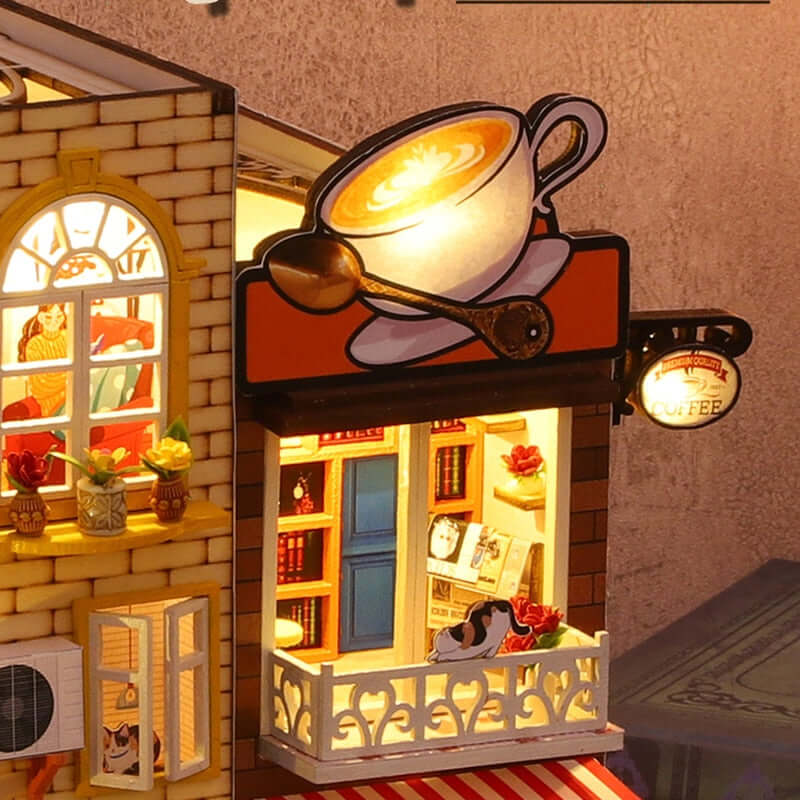 Book Villa DIY Miniature Dollhouse KitBook Nook Kit Australia