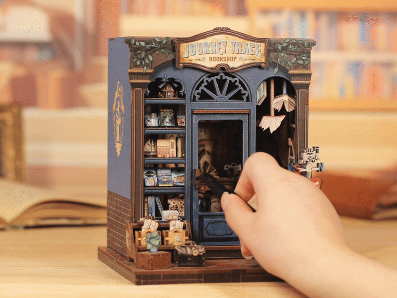 CUTEBEE Journey Trace Bookshop DIY Book Nook KitBook Nook Kit Australia