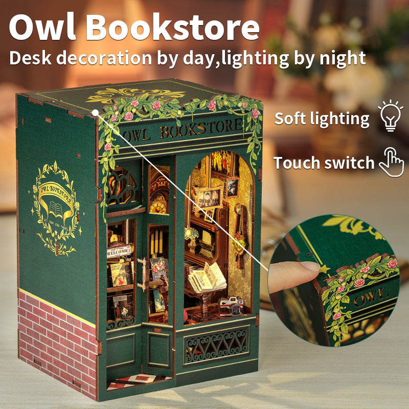 CUTEBEE Owl Bookstore DIY Book Nook KitBook Nook Kit Australia