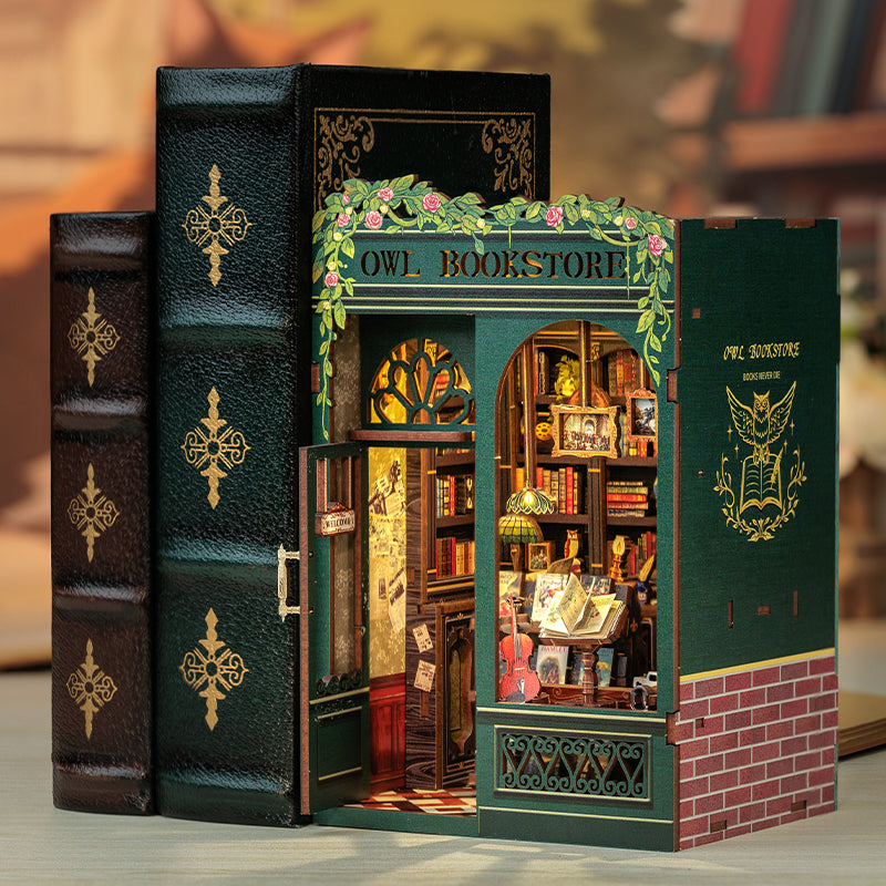 CUTEBEE Owl Bookstore DIY Book Nook KitBook Nook Kit Australia