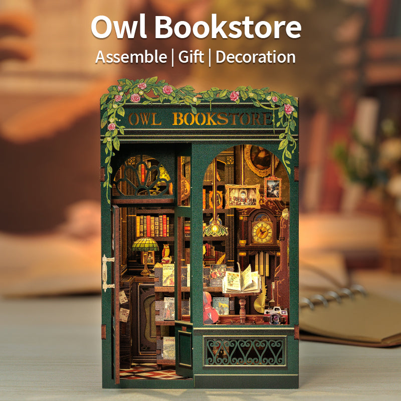 CUTEBEE Owl Bookstore DIY Book Nook KitBook Nook Kit Australia