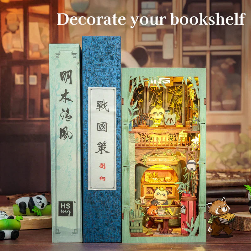 CUTEBEE Panda Bookshop DIY Book Nook KitBook Nook Kit Australia