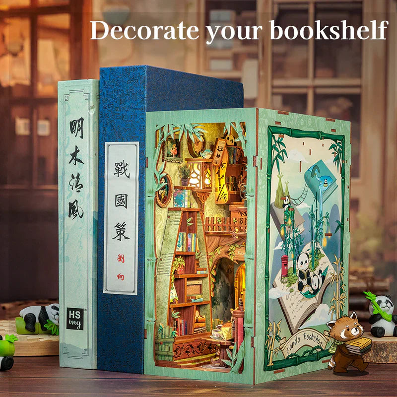 CUTEBEE Panda Bookshop DIY Book Nook KitBook Nook Kit Australia