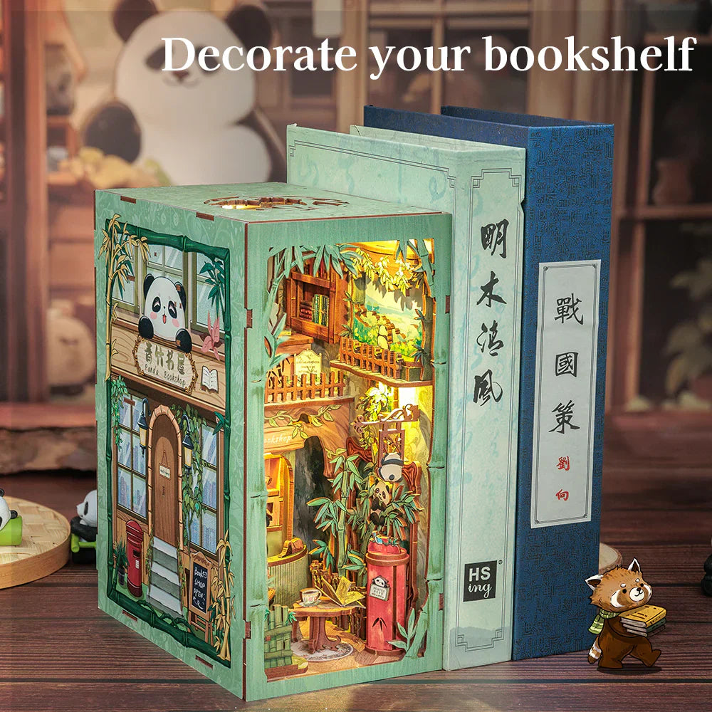 CUTEBEE Panda Bookshop DIY Book Nook KitBook Nook Kit Australia
