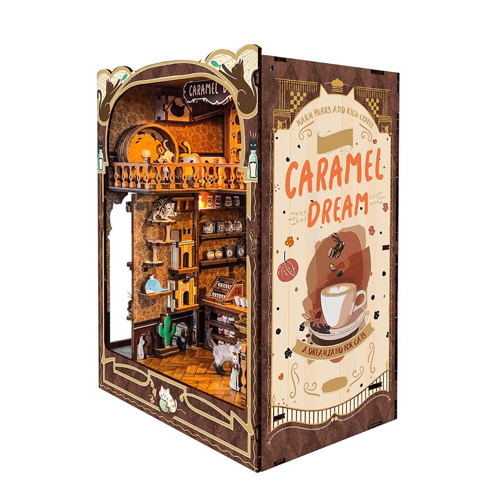 Caramel Dreams Cat Café DIY Book Nook KitBook Nook Kit Australia