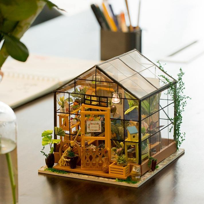Cathy's Flower Robotime DIY Dollhouse KitBook Nook Kit Australia