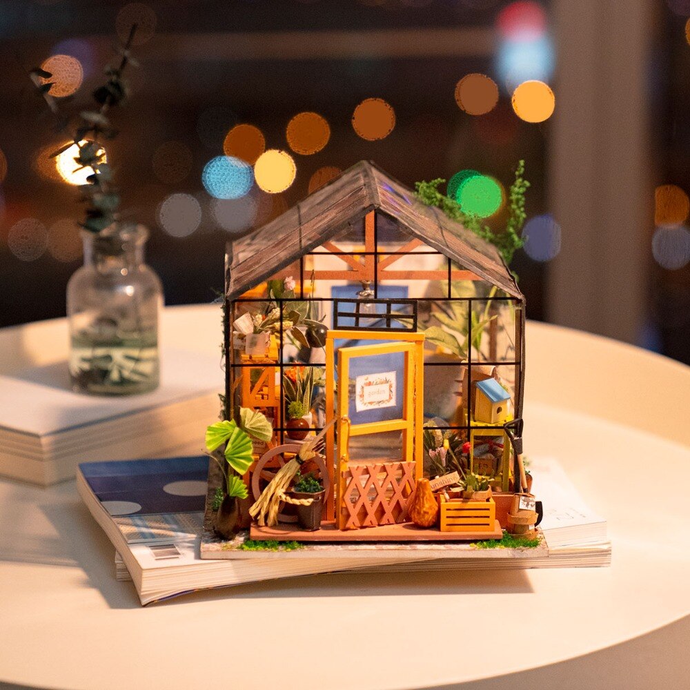 Cathy's Flower Robotime DIY Dollhouse KitBook Nook Kit Australia