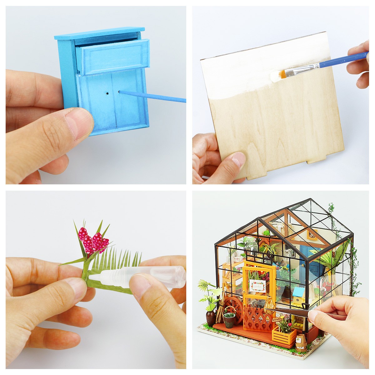 Cathy's Flower Robotime DIY Dollhouse KitBook Nook Kit Australia