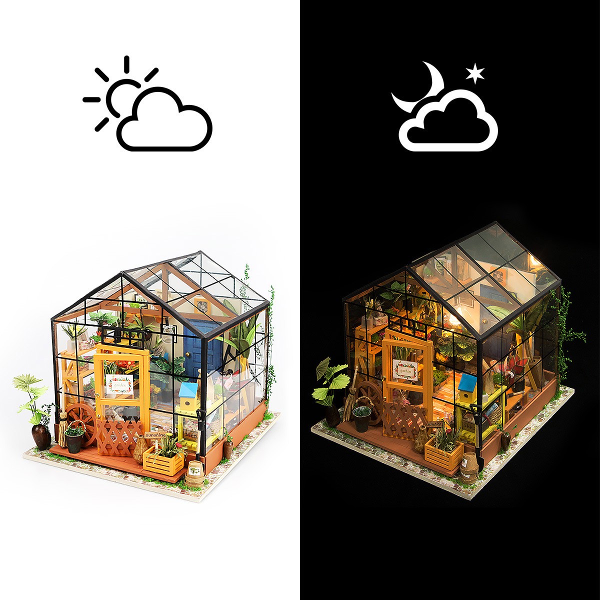 Cathy's Flower Robotime DIY Dollhouse KitBook Nook Kit Australia