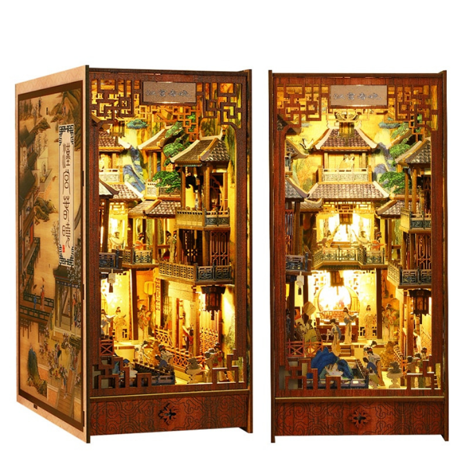 Chinese Ancient Town DIY Book Nook KitBook Nook Kit Australia
