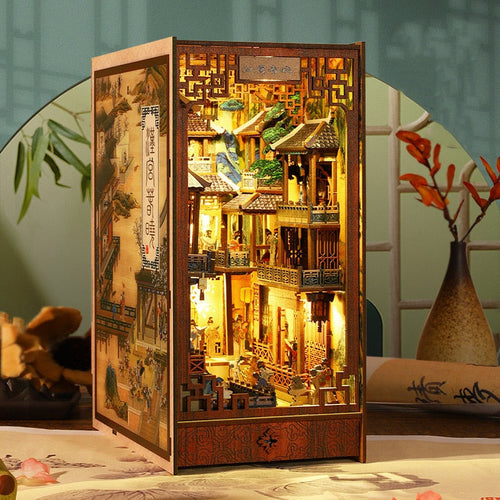 Chinese Ancient Town DIY Book Nook KitBook Nook Kit Australia