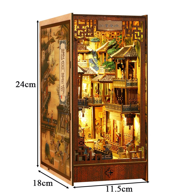 Chinese Ancient Town DIY Book Nook KitBook Nook Kit Australia