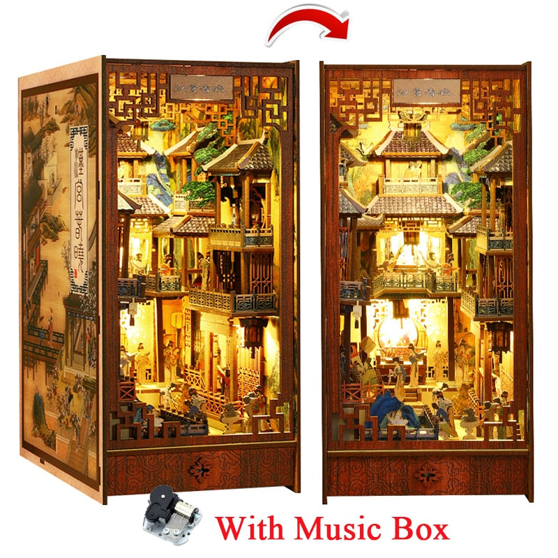 Chinese Ancient Town DIY Book Nook KitBook Nook Kit Australia