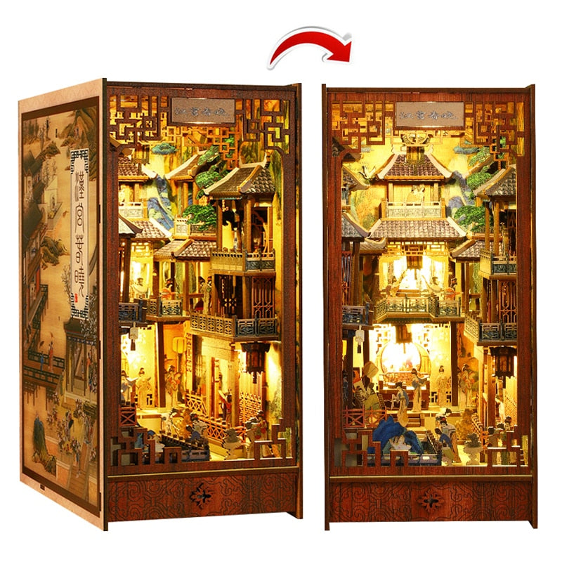 Chinese Ancient Town DIY Book Nook KitBook Nook Kit Australia