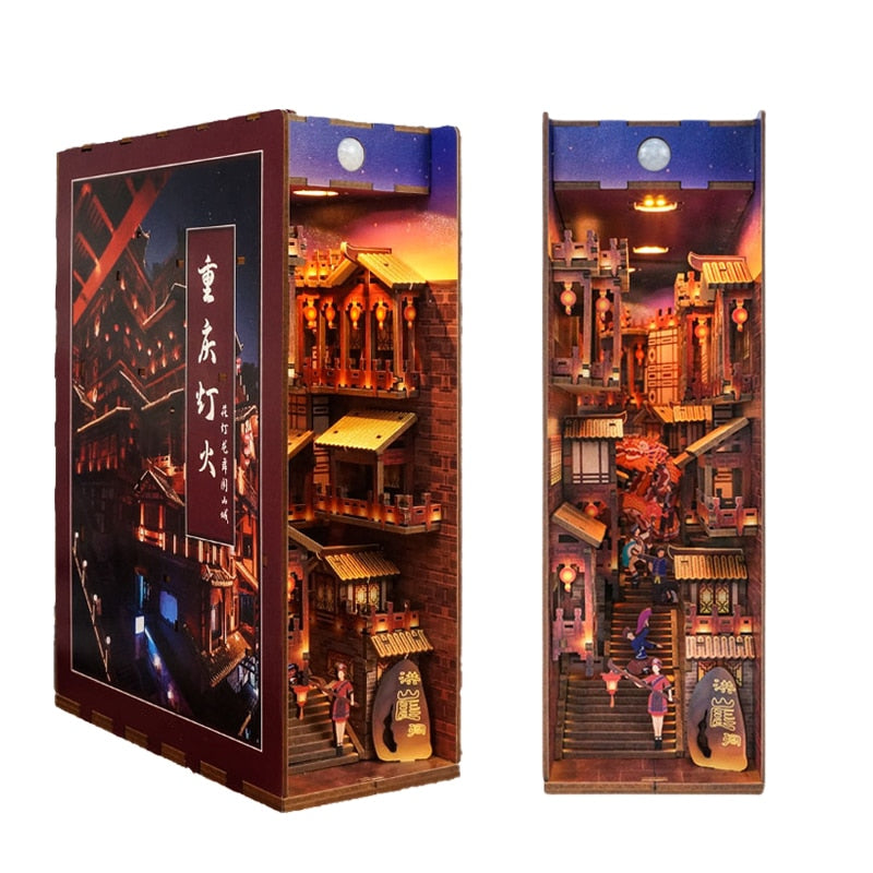 Chinese City Building DIY Book Nook KitBook Nook Kit Australia