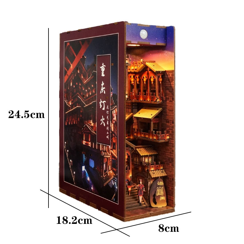 Chinese City Building DIY Book Nook KitBook Nook Kit Australia