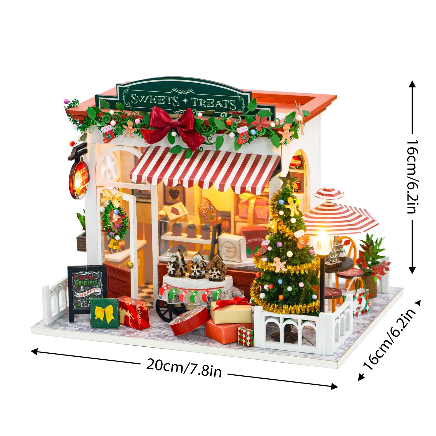 Christmas Sweets and Treats Shop DIY Dollhouse KitBook Nook Kit Australia