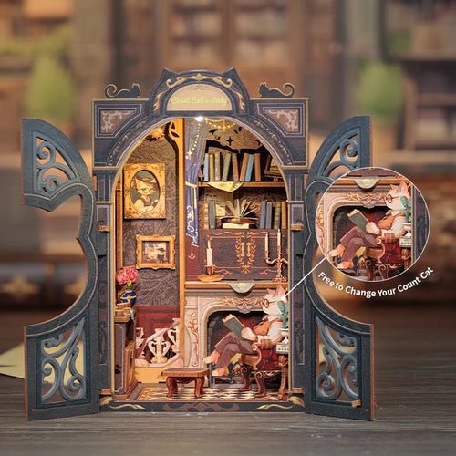 Count Cat’s Study – Wizard’s Book Nook for Magical Minds - Book Nook Kit Australia