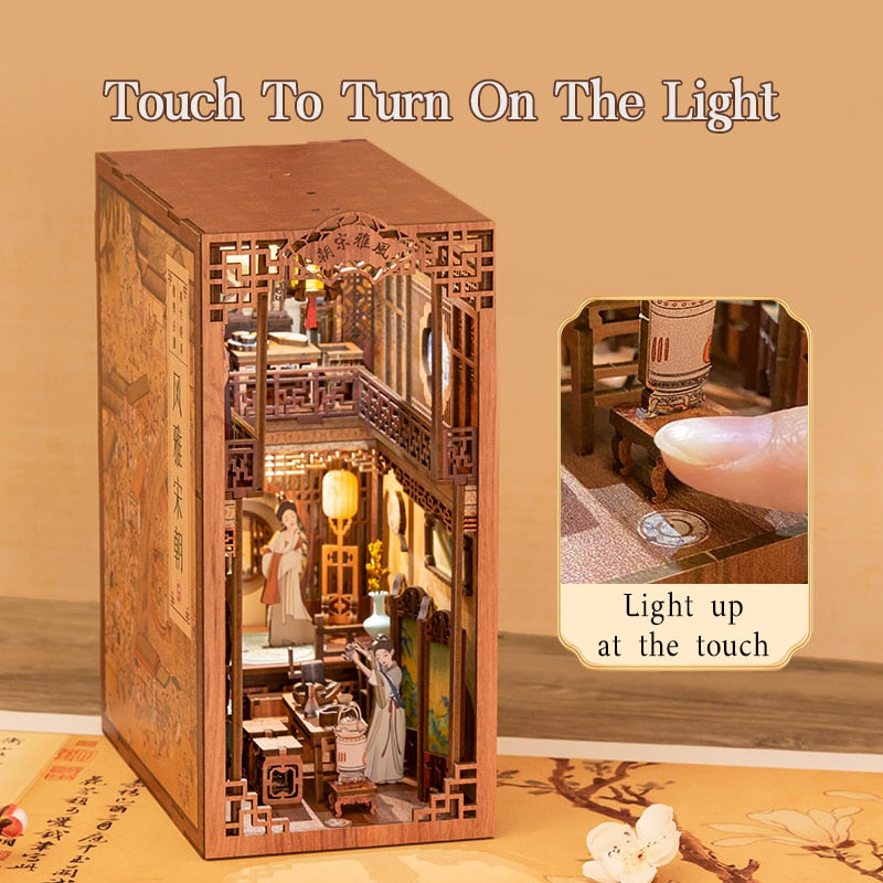 Cutebee Elegant Song DIY Book Nook KitBook Nook Kit Australia