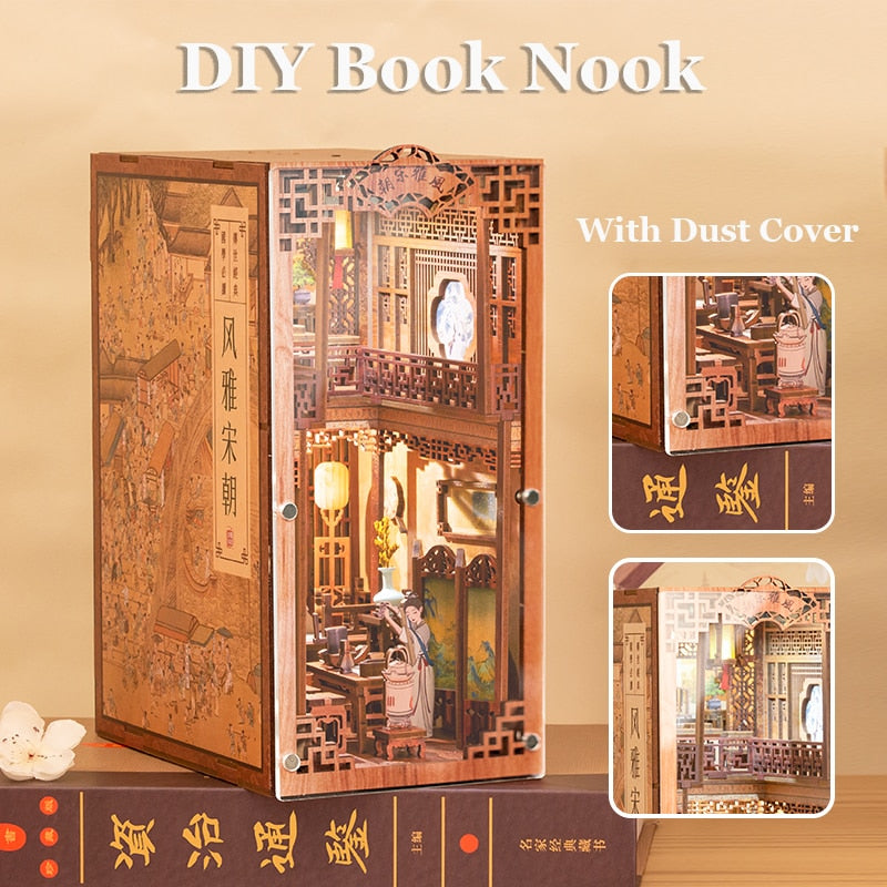 Cutebee Elegant Song DIY Book Nook KitBook Nook Kit Australia