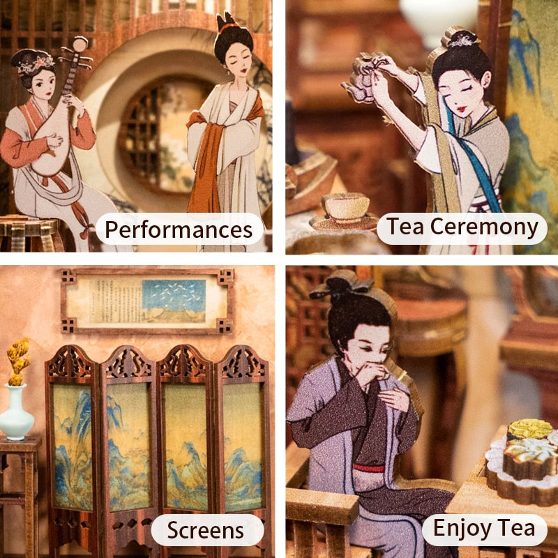 Cutebee Elegant Song DIY Book Nook Kit