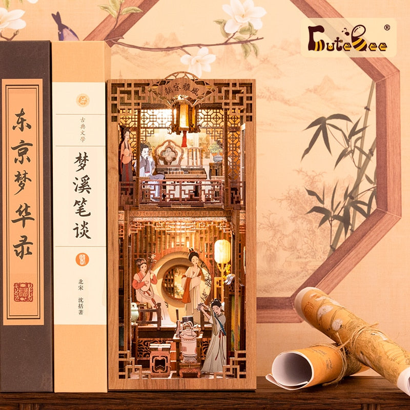 Cutebee Elegant Song DIY Book Nook KitBook Nook Kit Australia