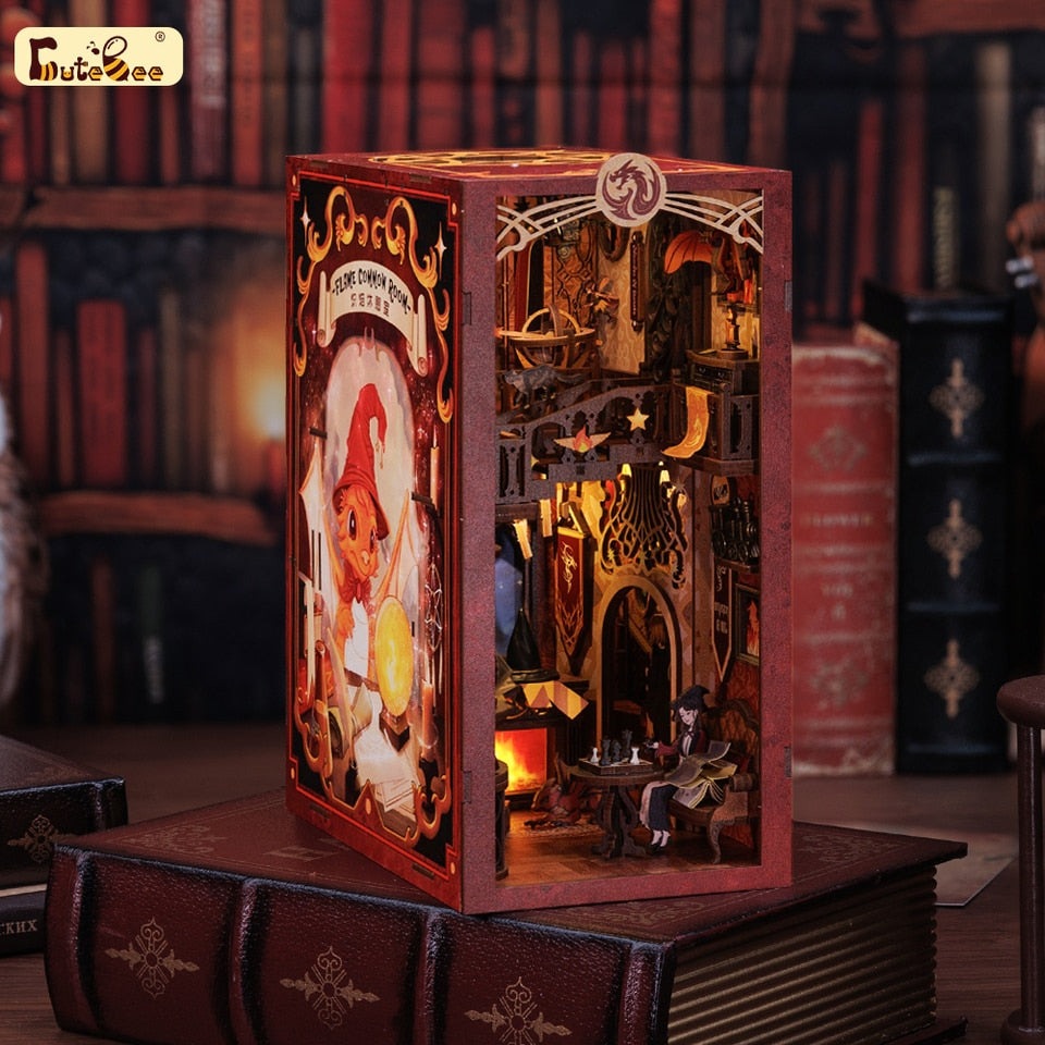 Cutebee Flame Common Room DIY Book Nook KitBook Nook Kit Australia