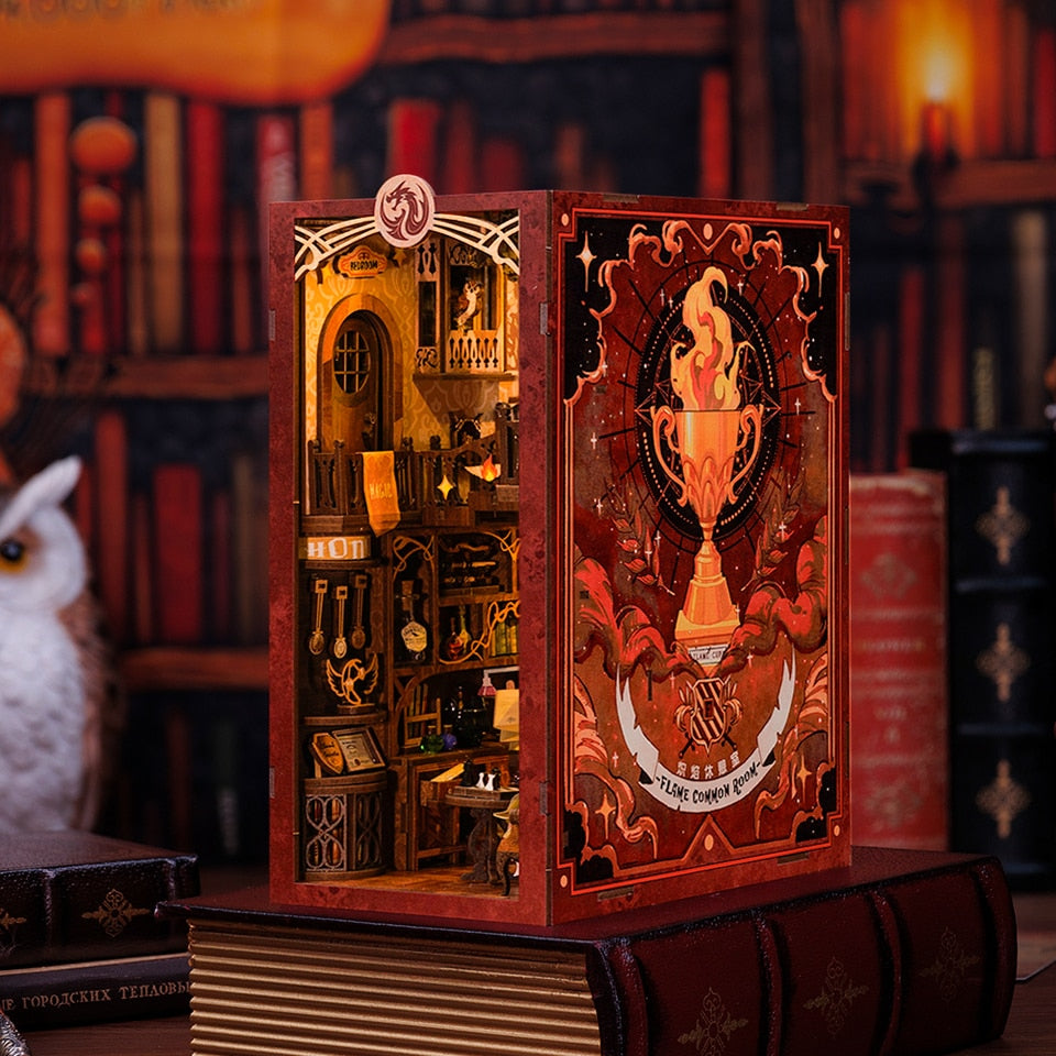 Cutebee Flame Common Room DIY Book Nook KitBook Nook Kit Australia