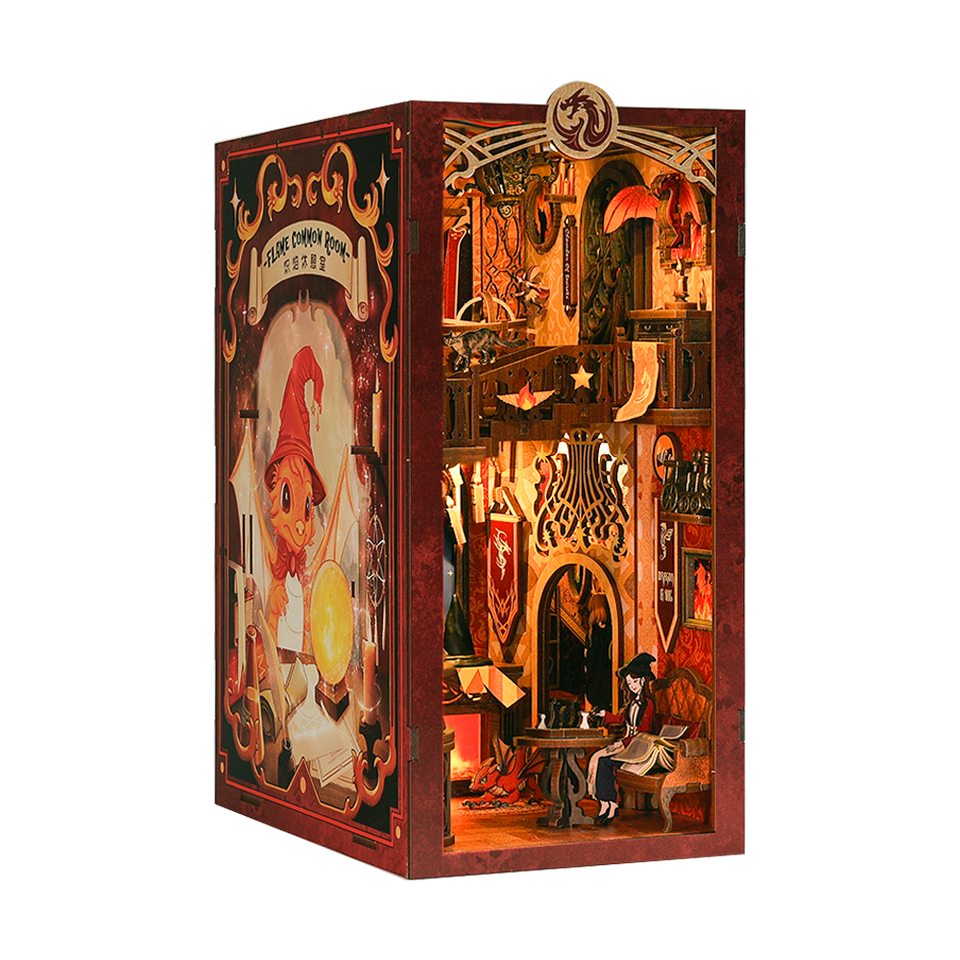 Cutebee Flame Common Room DIY Book Nook KitBook Nook Kit Australia