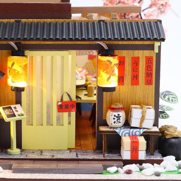 Cutebee Gibbon Sushi DIY Dollhouse KitBook Nook Kit Australia