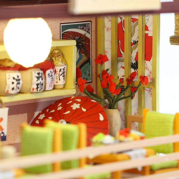 Cutebee Gibbon Sushi DIY Dollhouse KitBook Nook Kit Australia