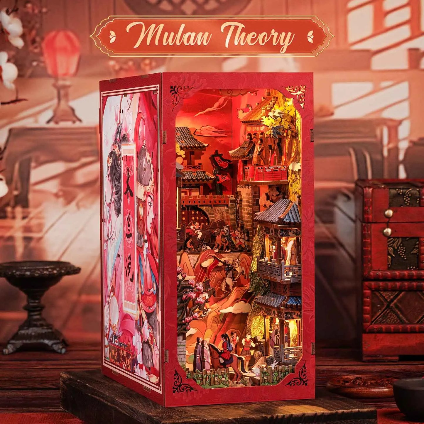 Cutebee Legend of Mulan DIY Book Nook KitBook Nook Kit Australia