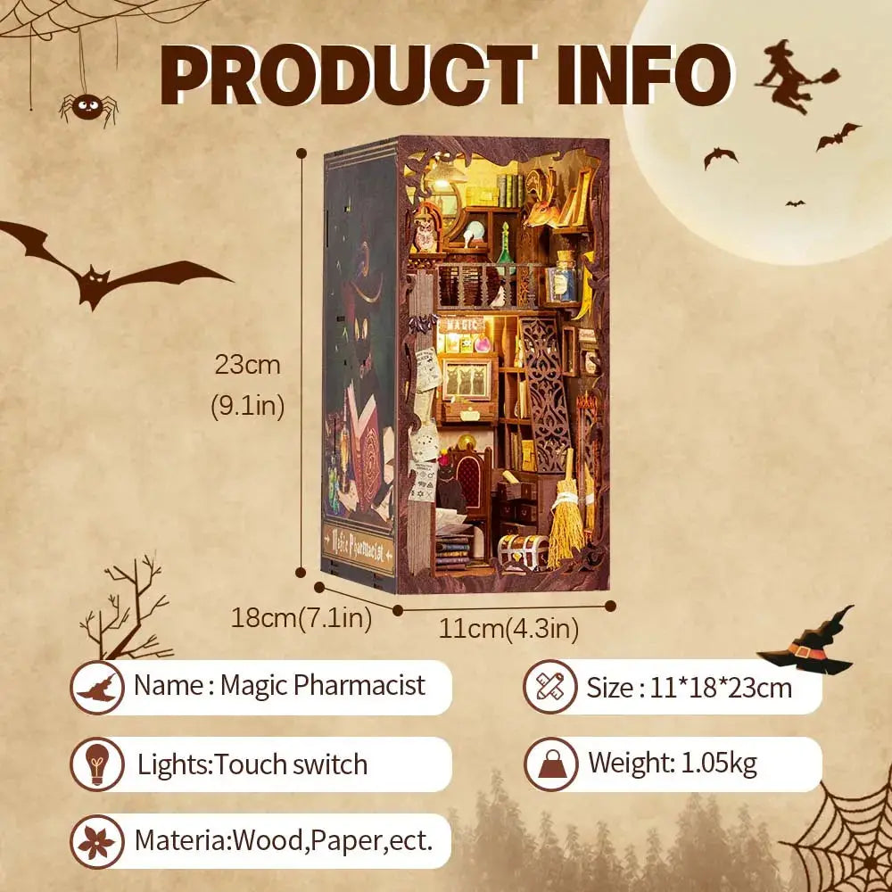 Cutebee Magic Pharmacist DIY Book Nook KitBook Nook Kit Australia