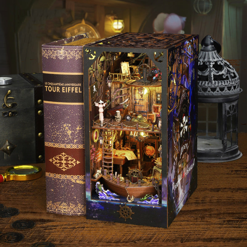 Cutebee Magic Pirate Ship DIY Book Nook KitBook Nook Kit Australia