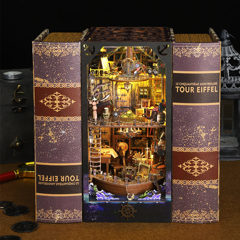 Cutebee Magic Pirate Ship DIY Book Nook KitBook Nook Kit Australia