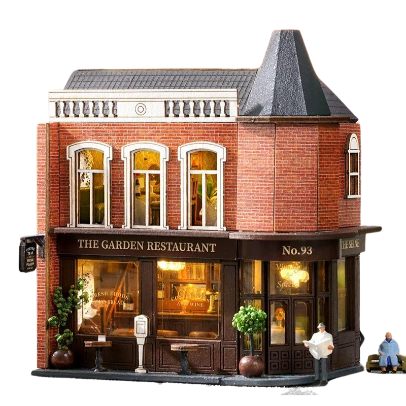 Cutebee Magic Shop DIY Dollhouse Kit Garden Restaurant