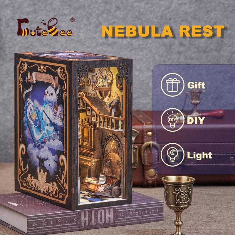 Cutebee Nebula Rest Room DIY Book Nook KitBook Nook Kit Australia