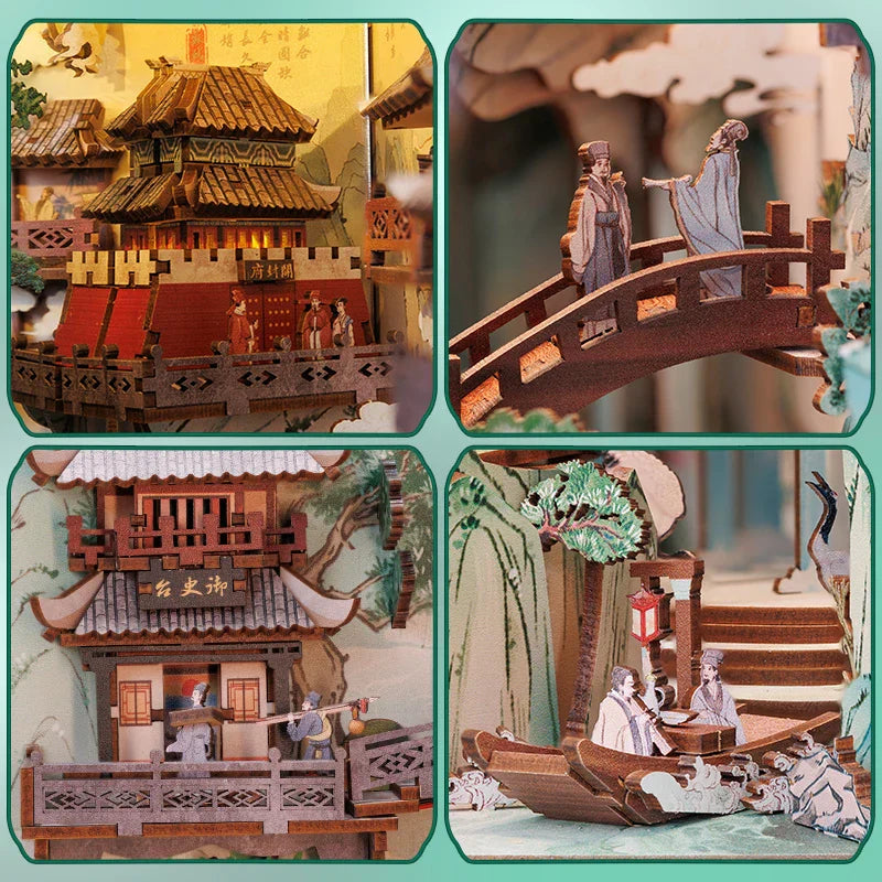 Cutebee Su Dongpo's Life DIY Book Nook KitBook Nook Kit Australia