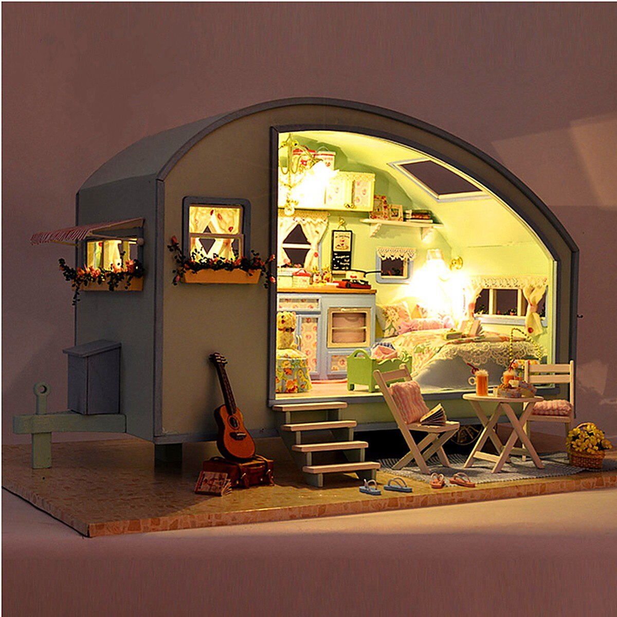 Cutebee Time Travel DIY Caravan KitBook Nook Kit Australia