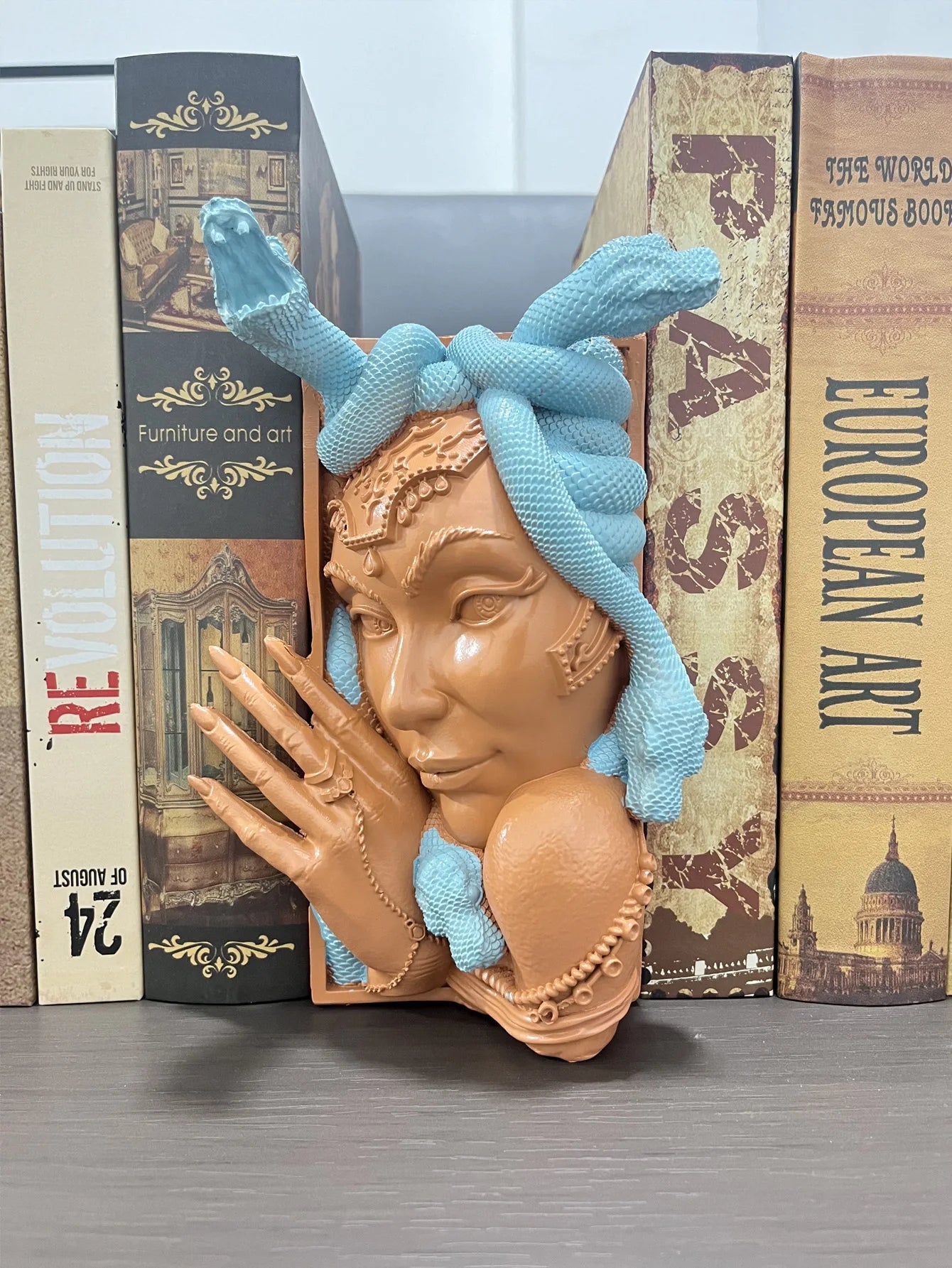 DIY Paintable Medusa Book Nook Colorful