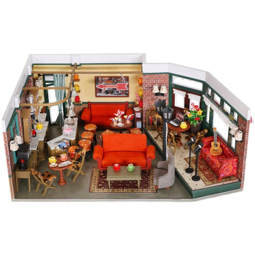 Friends Central Perk Cafe DIY Dollhouse KitBook Nook Kit Australia
