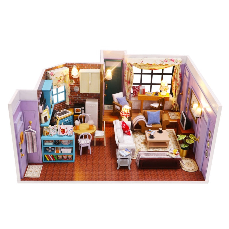 Friends Central Perk Cafe DIY Dollhouse KitBook Nook Kit Australia