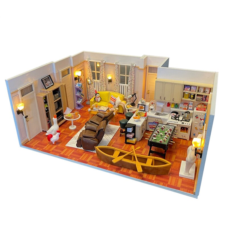 Friends Series: Joey Apartment DIY Dollhouse KitBook Nook Kit Australia