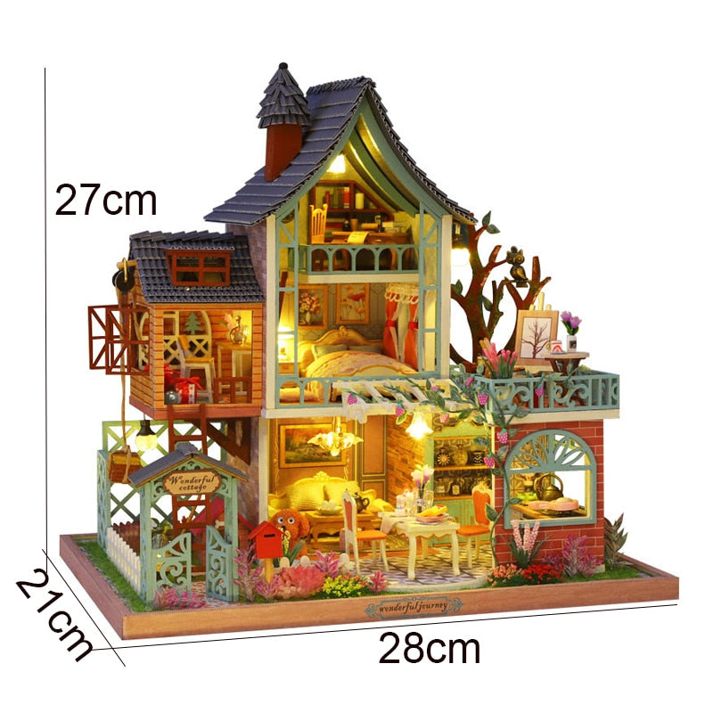 Happy Jungle Resort DIY Dollhouse KitBook Nook Kit Australia