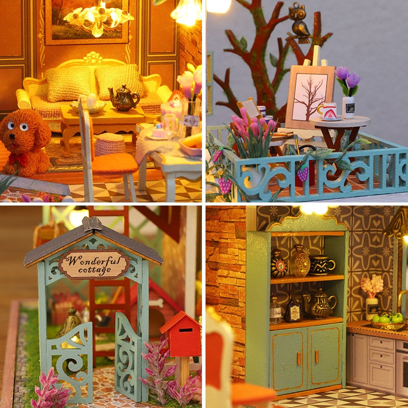 Happy Jungle Resort DIY Dollhouse KitBook Nook Kit Australia