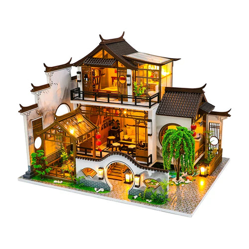 Japanese Ancient Casa DIY Dollhouse KitBook Nook Kit Australia