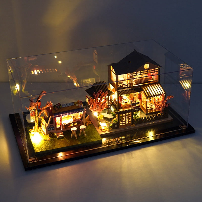 Japanese Garden House DIY Dollhouse KitBook Nook Kit Australia
