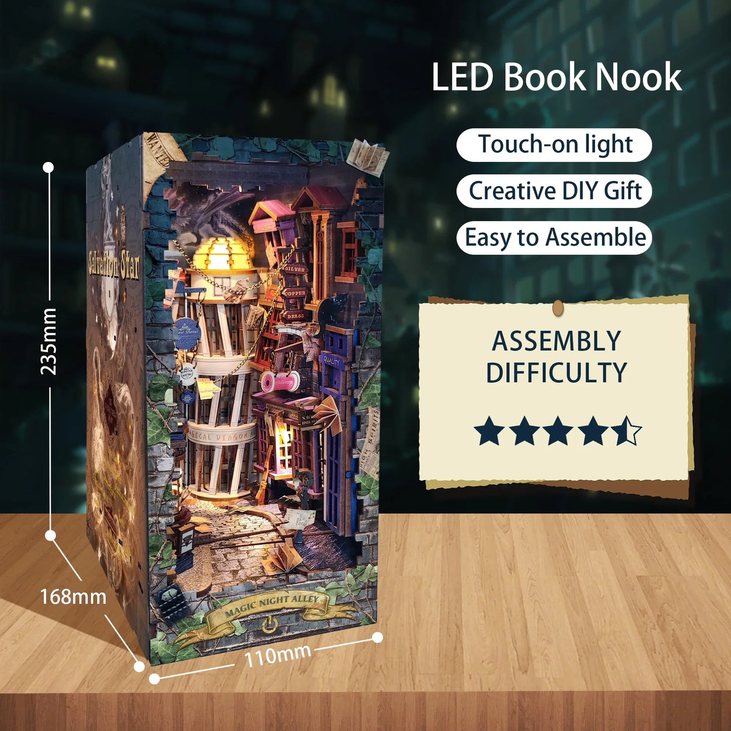 Magic Night Alley DIY Book Nook KitBook Nook Kit Australia
